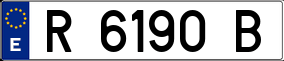 Trailer License Plate